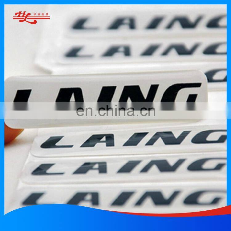 crystal epoxy resin domed label