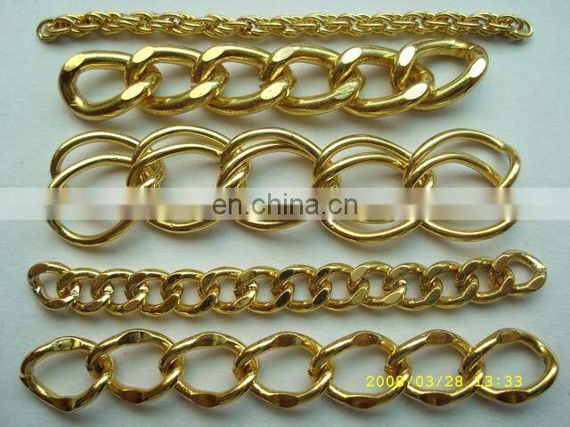 Hot sale 18K plated gold chain for men and women handbag decoration