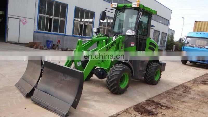 4wd 1.2ton Skidsteer Loader with Snow Blade