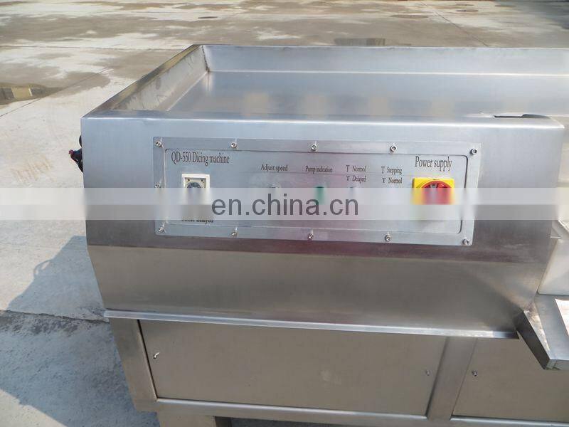 automatic frozen beef cube dicer/chicken breast dicing machine/poultry meat cutting machine