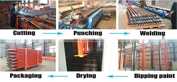 ASP-108 Tianjin Shisheng Telescopic Construction Adjustable Steel Formwork Shoring Props With Square Plate