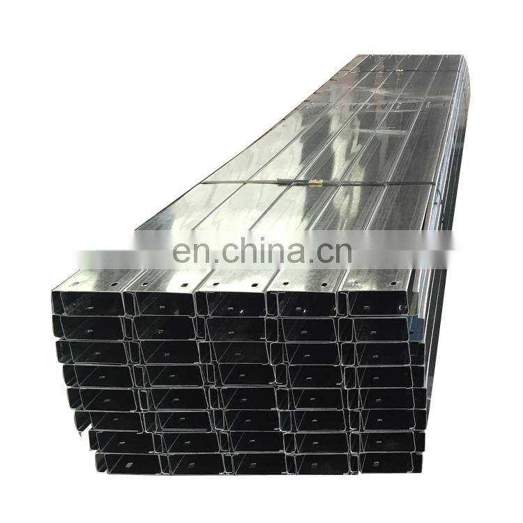 Factory high quality galvanized metal construction c purlins