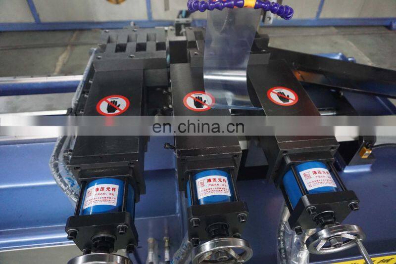 YJ-425CNC Automatic pipe cutting machine (Servo feeding,servo tail material , left and right clamping)