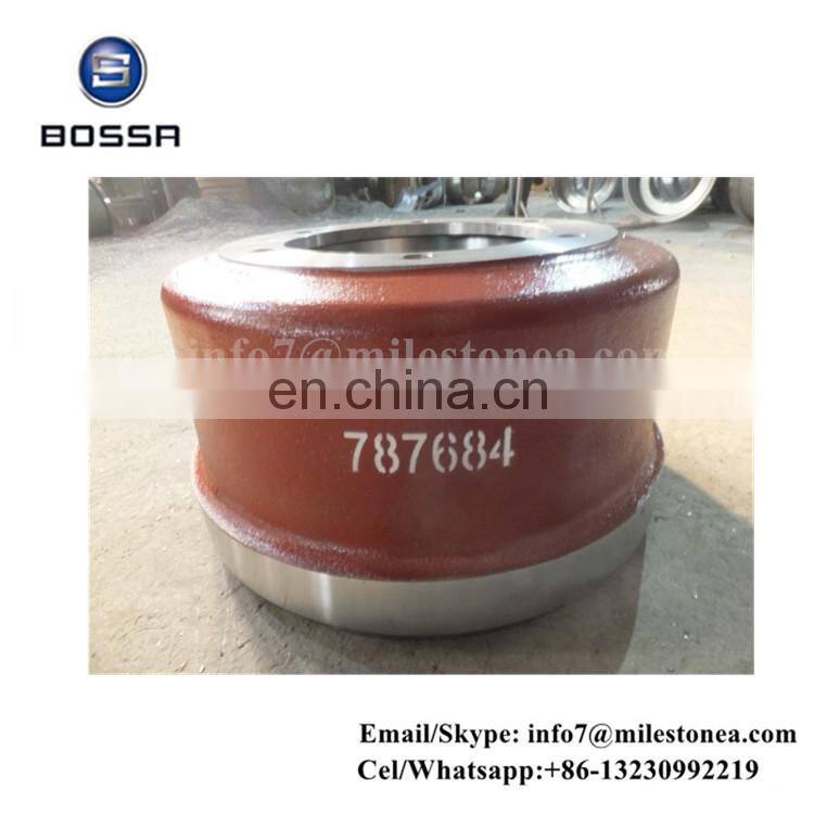Heavy duty trailer truck brake drum 787684