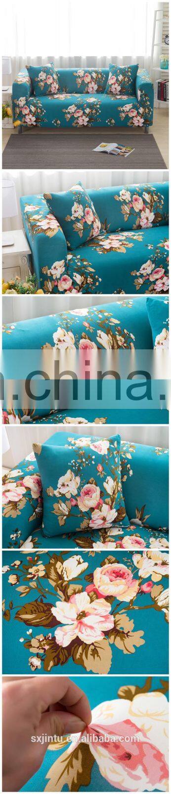Hot Sell American European Stretch Sofa Couch Covers Polyester Spandex Printed Sofa Slipcovers Furniture Cover Protector