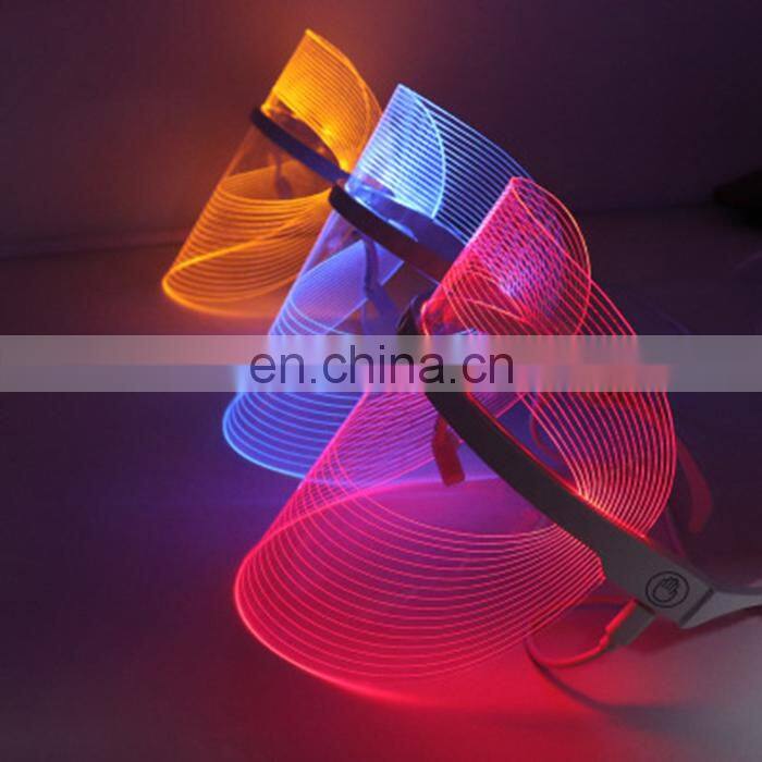 3 Color Led Therapy Facial Mask For Skin Photon Rejuvenation