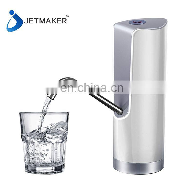 Jetmaker smart rechargeable electric battery mini hand water bottle pump dispenser for 5 gallon bucket water