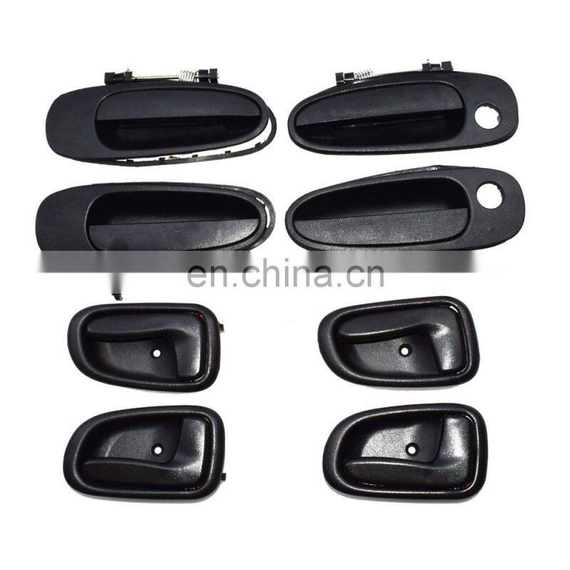 Door Handle Black Outside Black Inside Kit Set 8 For Toyota Corolla 6920512130