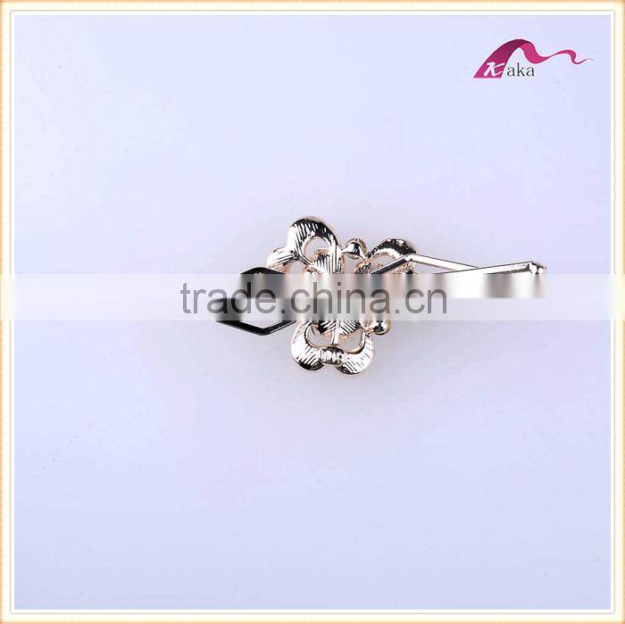 New Arrival Charming Designs Wedding Ornaments Metal Colorful Glass Heart Flower Hair Grips Crystal Dotted Hair Clips For Gifts