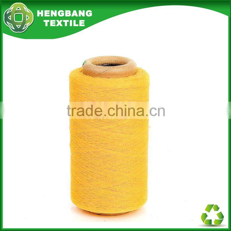 HB193 Manfacture recycle machine yellow Knitting poly cotton fabric yarn 20/1 China