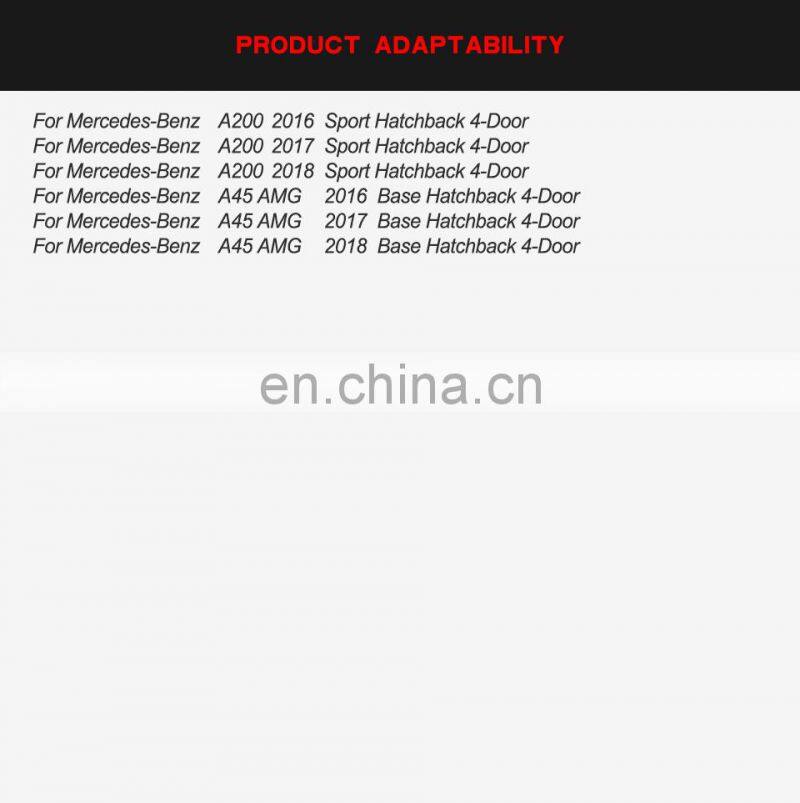 Carbon Fiber Front Bumper Canards for Mercedes Benz A45 Hatchback 4-Door 2016-2018