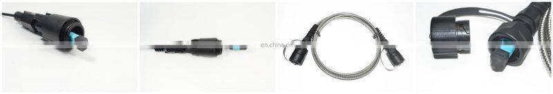 8 12 24 cores single mode Multimode fiber optic cable MTP MPO connector