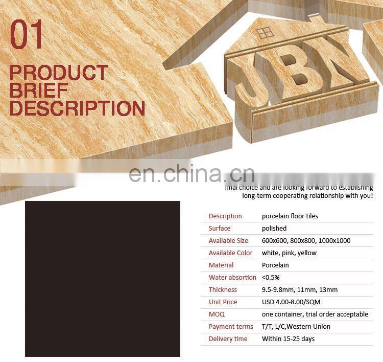 Full Polished Floor Tiles Mable Absolute Black Marble Tiles Price