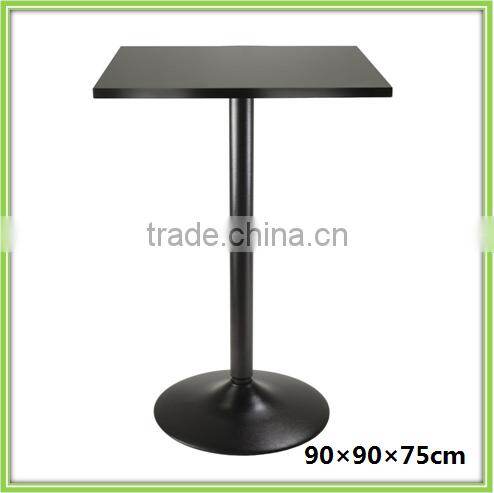 Modern New Design Black Wood Square Dining Table Model