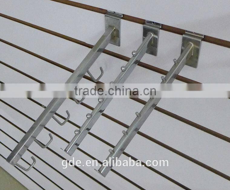 Metal slatwall handbags 5-hook display holder