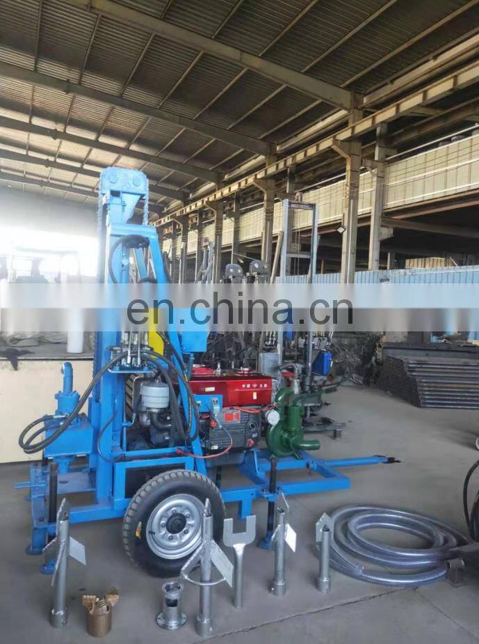 Africa hot selling professional quality 100m small portable water well drilling machine with electric starter