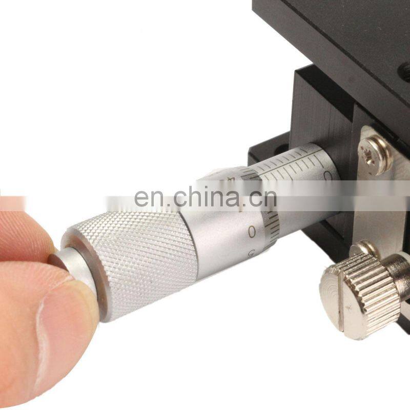 60x60mm Trimming Platform Bearing Tuning Sliding Table XYZ 3 Axis Linear Stage