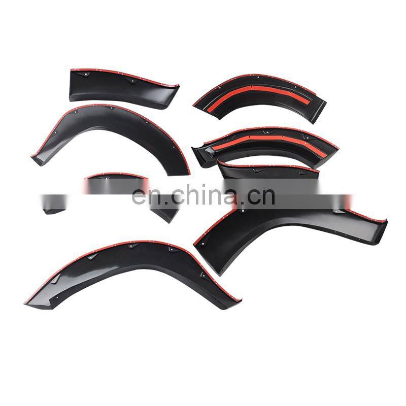 High quality Black ABS fender for FORTUNER 2015-2017  Fender Trim with light  for  body parts from Maiker offroad