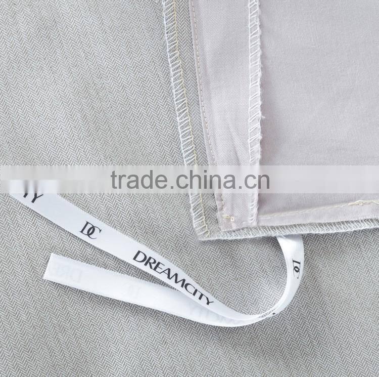 Golden color egyptian cotton flat bed sheet 6 pcs comforter set for Middle east embroidery bedding set