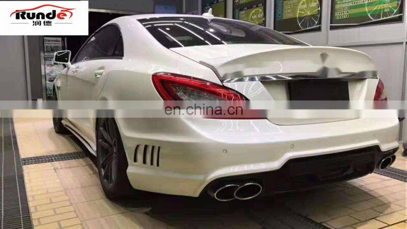 RD WD Style Auto Body Kit With Car Bumper Front Rear Bumper Side Skirts Fender For 2010-2018 Mercedes BENZ C218 body kit