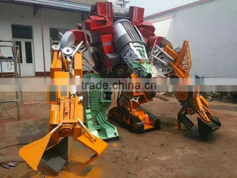 Ironhide large outdoor sculpture cartoon figure iron man sculpture for public plaza exhibition celebration