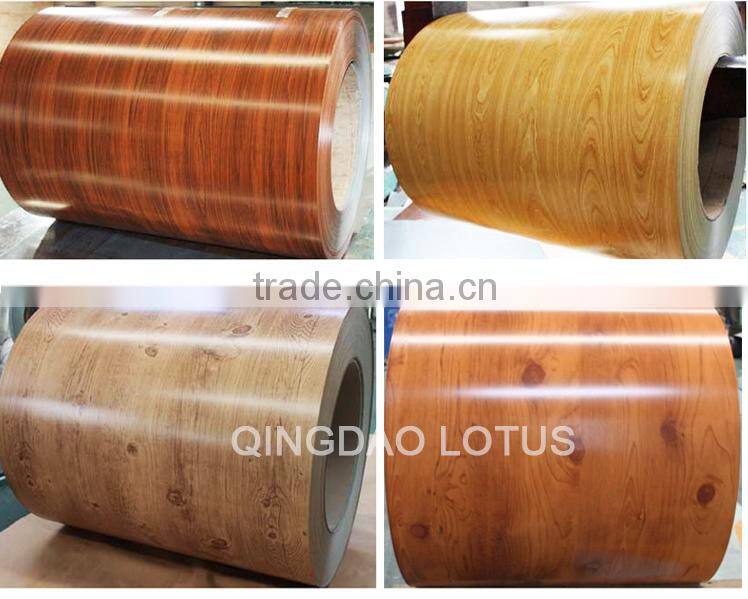 Low price of Wooden color coated steel coils/Wooden PPGI/PPGL
