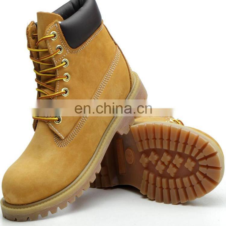 Men's safety work steel toe sepatu boot safety