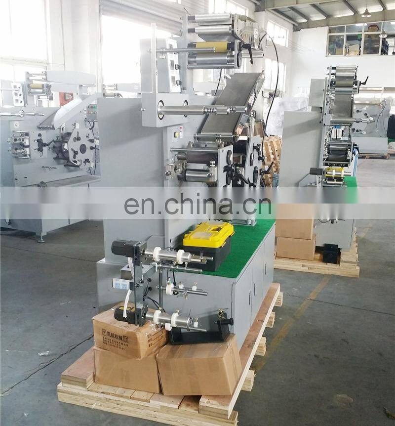 UGS42S Automatic roll to roll fabric washable label flexo Label Printing Machine, flexographic wash care cotton ribbon printer