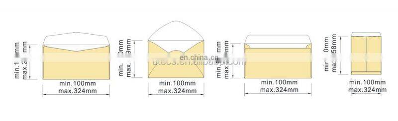 ZF390C C3 C4 C5 Multi Functional Automatic Kraft Mail Wallet and Pocket Envelope Paper Bag Making Machine