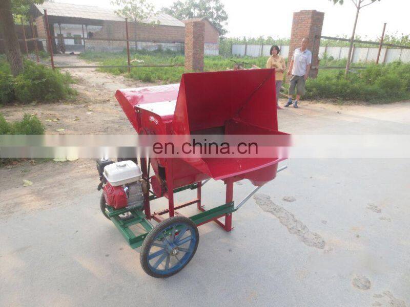 Semi automatic feed portable home use rice thresher/paddy rice thresher