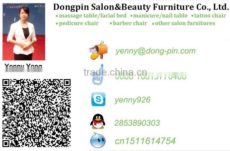 beauty salon furniture adjustable facial beds with pillow and headrest