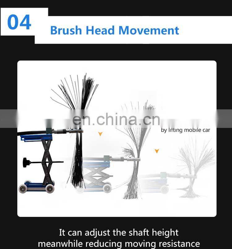 Hot selling FS-1B Flexible Shaft vertical duct cleaning machine ventilation duct cleaning robot with foot switch controlled