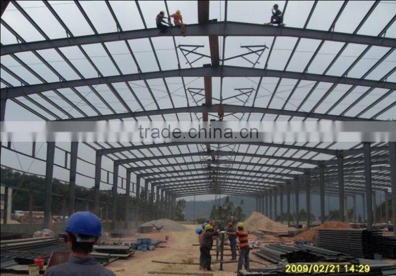 High quality long span steel structure for workshop