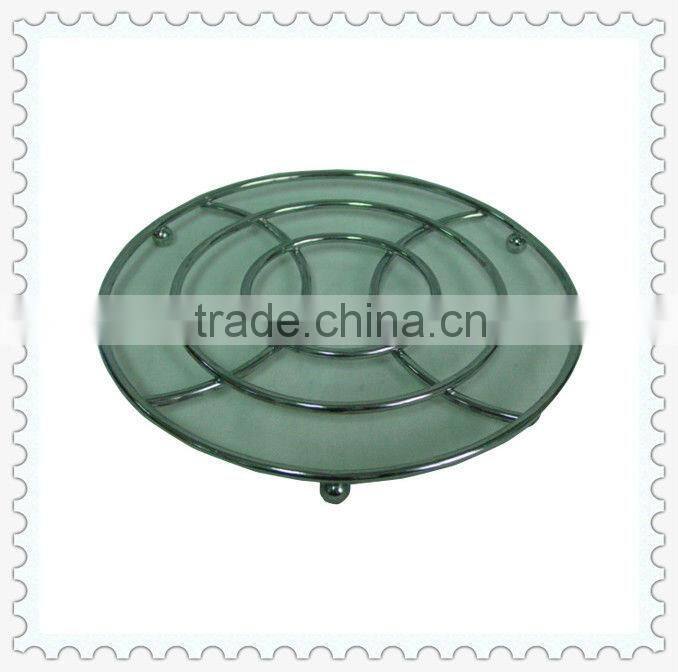 round shape decorative white stove hot pot trivet