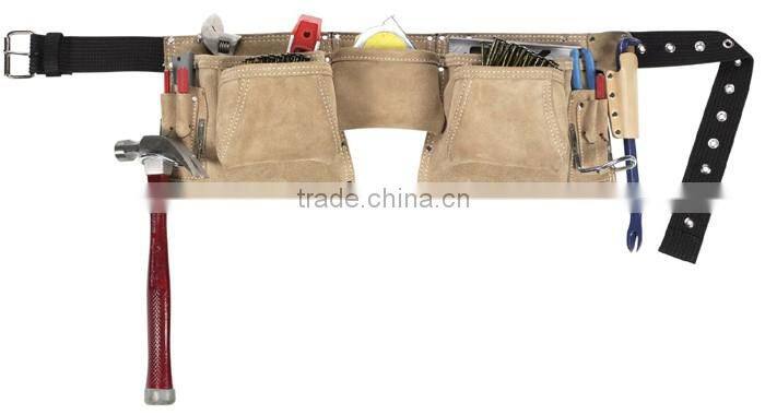 Custom Leathercraft Suede Construction Work Apron, Heavy Duty, 12 Pocket