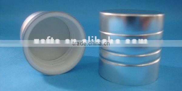 hot sale 32*13mm shiny silver alluminum cover flavor/screw cosmetic aluminum cap with logo