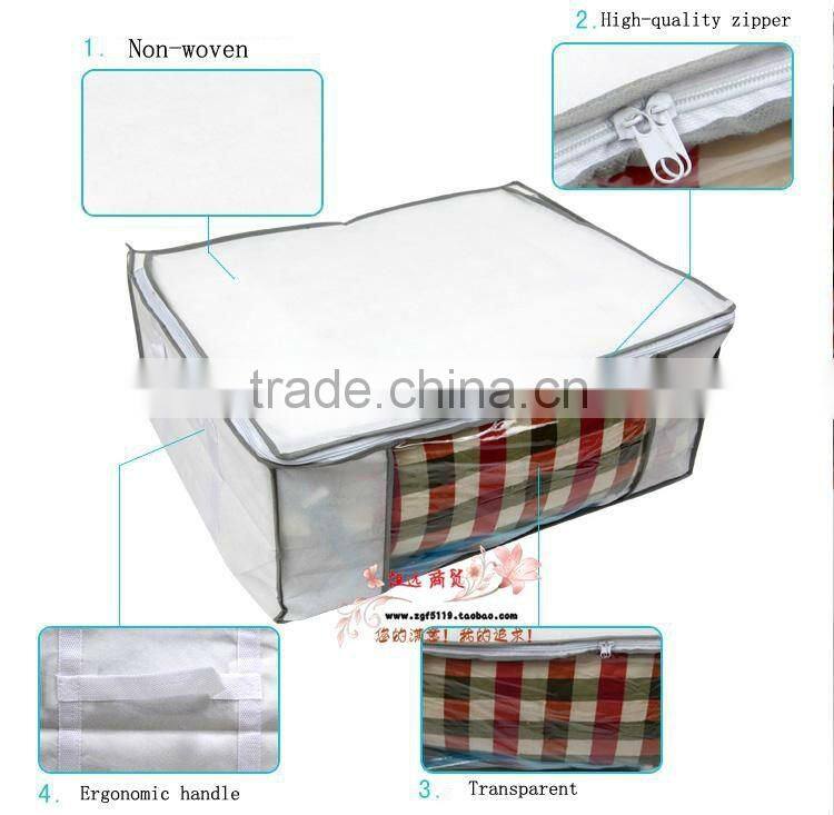 Space Saver Vacuum Sealed Storage Tote with Non-woven outside
