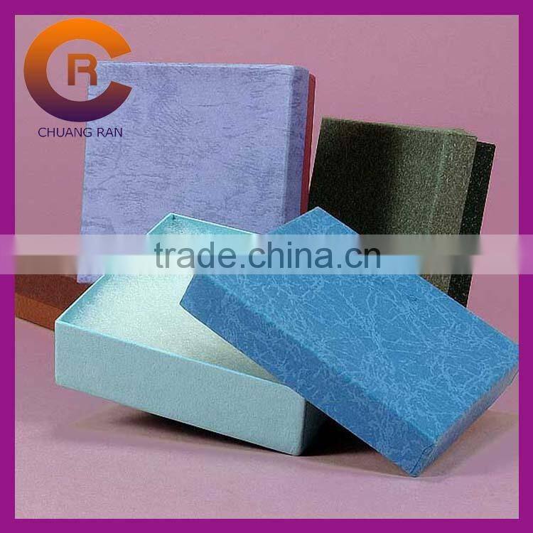 Matte lamination cardboard printed custom blank jewelry box