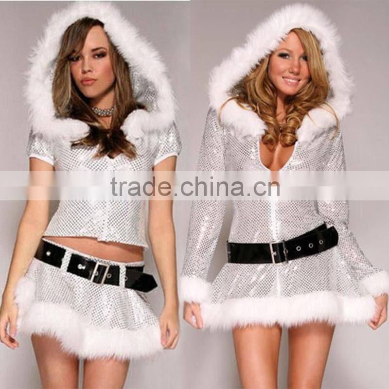 2015 China best selling sexy lady Christmas Costume