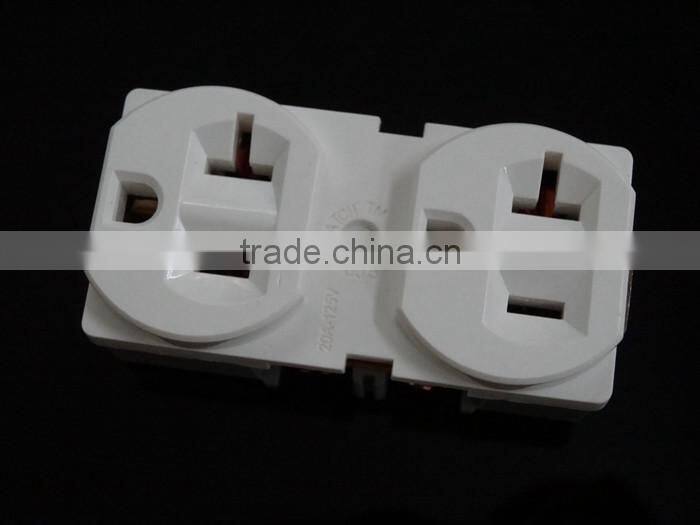 Professional Super Tough Nylon UL Listed nema 5-20r receptacle/US Duplex outlets/NEMA 5-15 receptacle outlet