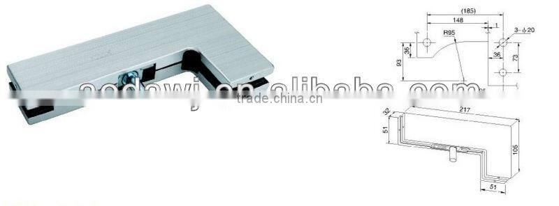 AD-C004 Curved Patch Fitting,Glass Door upper Clamp