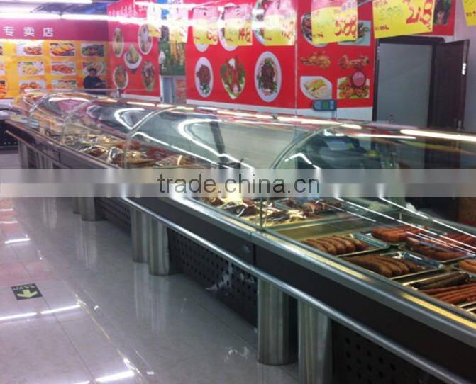 APEX food display cabinet for supermarket and hotel