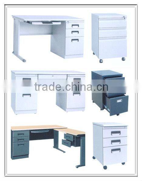 MDF Top metal body office desk kd office desk
