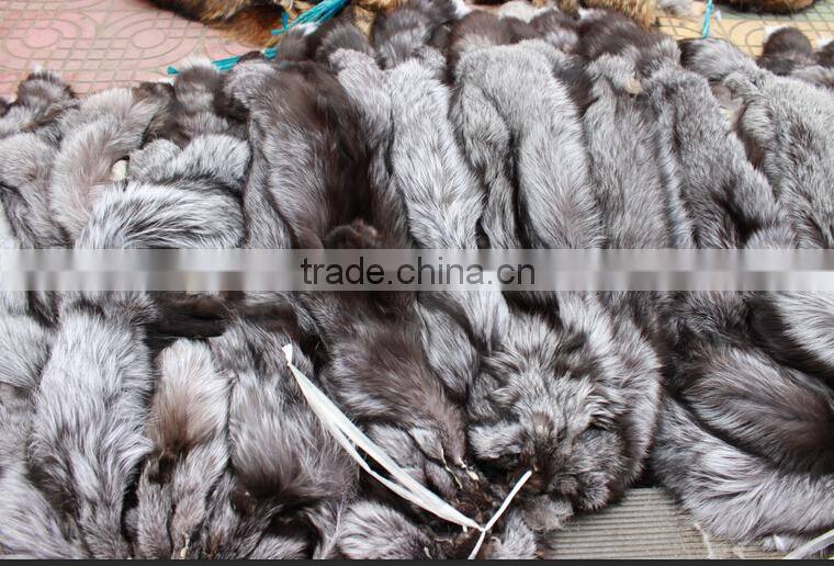 Wholepiece Real FOX fur skin stole of natural fur Natural Color animal Fur
