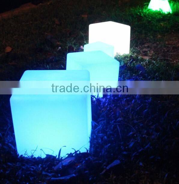 Solar LED light decotative cube with remote control YXF-4343S