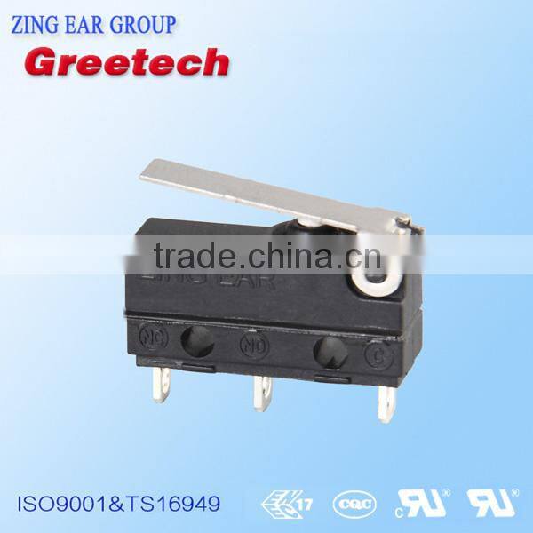 Types of sealed subminiature electric snap action micro switches with lever