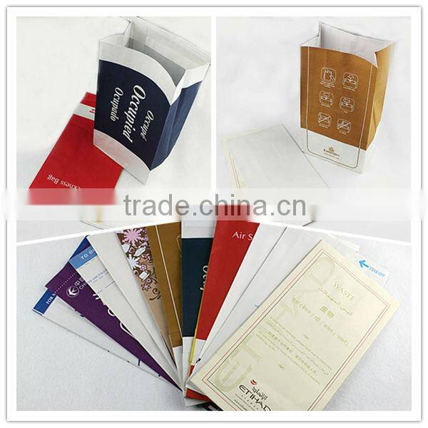 High quality inflight full printed paper barf bag