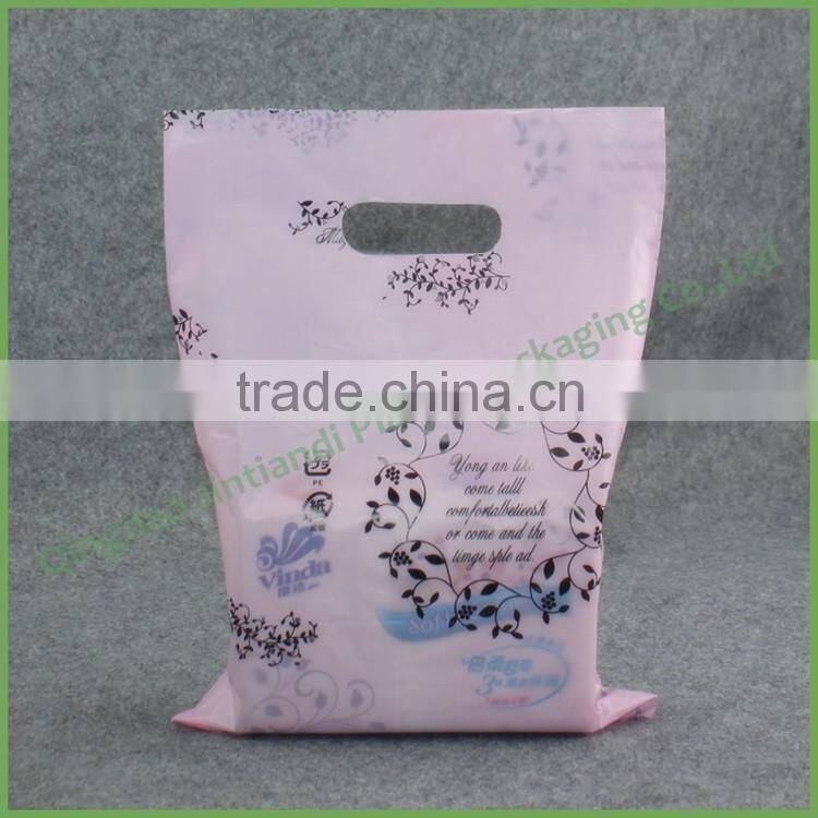 Custom Printed Best Price High Quality Square Bottom Vest Style Plastic Carrier Bag for Garmen