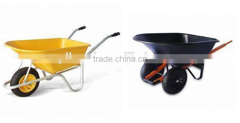 China factory complete production line heavy work large plastic and metal wheelbarrow with competitive price