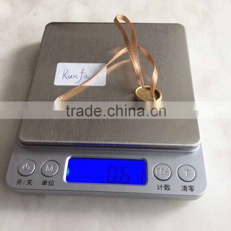 High-quality metal Aluminum clothing custom Silk ribbon seal tag